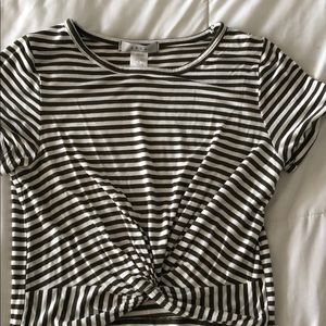 Striped crop top